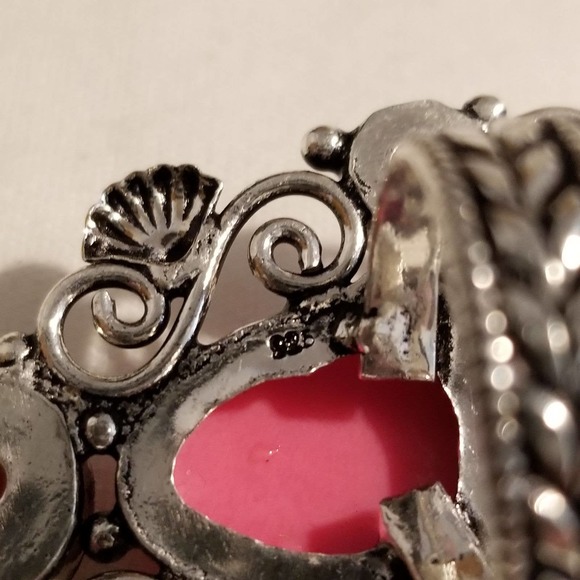 🌺BOGO New*Vintage Pink Goddess, Garnet 925 Ring - Picture 6 of 7